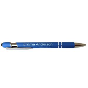 Metallpenna med namn för företag blå
