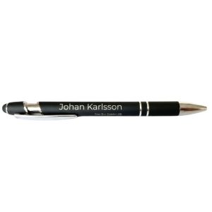 Metallpenna med namn för företag svart